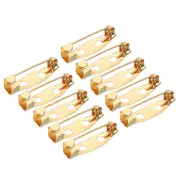 150Pcs Safety Bar Pins 20mm Brooch Clasp Pin Backs for ID Badges, Rose Gold