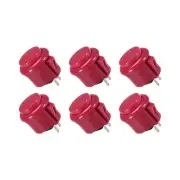 Momentary Game Push Button Switches Game Small Button 23mm/Red/6 Pcs
