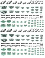 1/64 Philadelphia Eagles nfl Waterslide Decals MADE IS THE USA