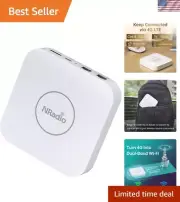 4G LTE Router, Portable AC1200 Dual Band Unlocked 4G Modem Router with SIM Ca...