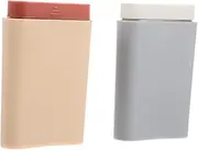 SECFOU 2pcs Portable Day Medicine Organizer Compact Pill Dispenser for Daily Use Convenient Travel Case for Pills and Supplements