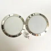 5" Speaker Covers Metallic Silver Frame White Mesh For Grill Car Audio DJ PA