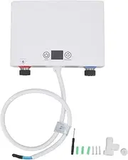 Electric Tankless Water Heater, 5500w Household Instant Water Hot Heater with G1/2 Caliber, Overheating Digital Display Hot Water Heater for Home Kitchen Bathroom
