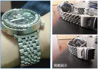 在飛比找Yahoo!奇摩拍賣優惠-不銹鋼手錶帶男精鋼實心鋼帶代用西鐵城 精工歐米茄萬國錶鍊20