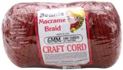 Bonnie Macrame Craft Cord 6mmX100yd-Wine (Pack of 1)