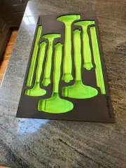 Snap On fmhbbd02bg foam for 6 pc hammer set foam only no tools green