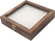 MUELODSIC Wooden Specimen Display Case with Eva Pad Vintage Insect Storage Box for Butterflies and Dried Flowers and Chic Protective Holder for Collectors and Decor