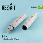 Reskit RS35-0002 Launcher Rocket for B-8M1 - 2 pcs MT-LB, UAZ, BTR-70 URAL 1:35