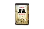 Archie McPhee Public Toilet Survival Kit Toilet Seat Cover Wipes Gloves Set