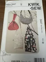Kwik Sew Patter 3447 Brand New 4 Handbag Patterns