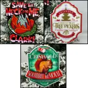 National Lampoons Christmas Vacation Griswold Ornaments 3 Piece Set Brand New
