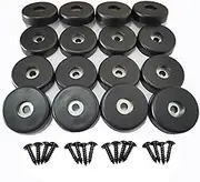 Howonder Rubber Feet,Speaker Cabinet Feet,16 Pack 40mmx10mm,Use for Cabinet Feet, Speaker Feet, Road Case Feet，Furniture Feet(Black)