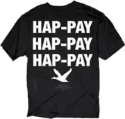 Duck Dynasty Hap-Pay Hap-Pay Adult T-Shirt -Official Willie Robertson Commanders