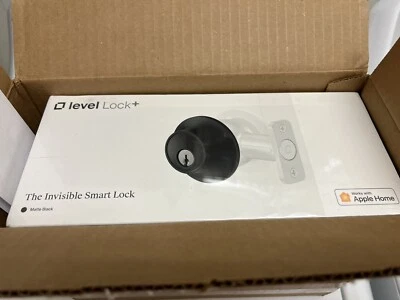 Level Lock Touch Edition - The Invisible Smart Lock - Matte Black- New in Box