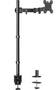 Single Monitor Stand Desk Mount, Extra Tall 39 Inch Fully Adjustable Stand Co...