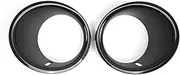 LAPOOH 2 Trim Rings Fog Light Chrome Replacement for Mini Cooper R55 R56 R57 2007-2010 OEM 51112753661 51112753662
