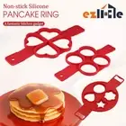 2X Cooking Egg NonStick Pan Omelette Mold Flip Ring Mould Silicone Pancake Maker