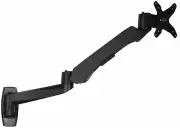 Mount-It! Height Adjustable Monitor Arm Wall Mount – 17"-32" Inch Screens