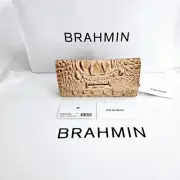 NEW BRAHMIN HONEY BROWN CORDELIA WALLET