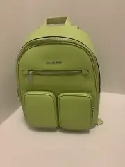 MICHAEL KORS MEDIUM LEATHER TRAVEL SCHOOL BACKPACK TOTE SHOULDER LIME GREEN BAG