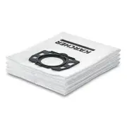 Karcher 4pk Fleece Bags (MV4-MV6) Multi-purpose Vacuum Cleaners - 2.863-006.0