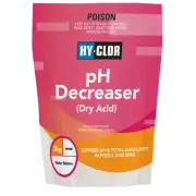 Hy-Clor POOL pH DECREASER DRY ACID 3kg SOFT PACK Water Liquid Acid Alternative