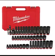 Milwaukee 49-66-7009 SHOCKWAVE 3/8" Impact Duty SAE/Metric Socket Set - 43 PC