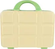 [SAFIGLE] Portable Cosmetic Case Travel Wallet Suitcase Travel Purse Travel Cosmetic Case Make up Traveling Case Hard Makeup Case Makeup Travel Case Toiletry Case Abs Material Green