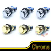 6× Arcade Game HAPP Style Push Button Chrome with Microswitch For JAMMA MAME DIY