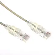Dynamix PLS-C6-2.5 Cat6A RJ45 Patch Lead - 2.5m - Beige UTP - 10G - 30AWG - Ultra-Slim - Gold Plated - PoE 802.3af [PLS-C6-2.5]