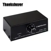 B063 1-Input 4-Output Audio Signal Splitter Box Stereo Signal Source+RCA Ports