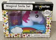 Unicorn Travel Toothbrush Holder Rinse Cup Excited To Brush Teeth Smile Child