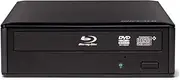 BUFFALO MediaStation Desktop 16x External Blu-ray Writer for PC with USB 3.0. TAA Compliant. Plays and Burns Blu-Rays, DVDs, and CDs.