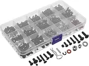 Abaodam Electronic Repair Kit Rc Car Screw Assortment High Precision for Model Car Adjustments Black