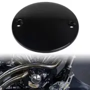 2-Hole Timer Ignition Points Cover Black For Harley Sportster 883 1200 Big Twin