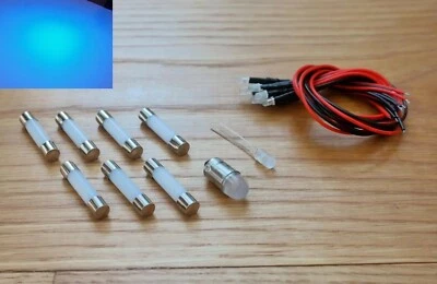 Sansui 5500 replacement front LED lamps bulbs lights upgrade kit set BLUE