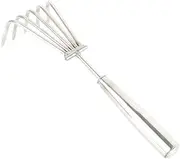 Hand Rake,Heavy Duty Gardening Hand Tool with Ergonomic Handle,Hand Cultivators Ra Tool,Weed Garden Claw for Gardening,Small