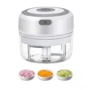 Electric Mini Garlic Chopper 100ML Food Chopper Garlic Mincer USB Vegetable C...