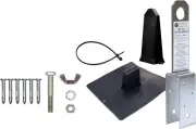 2830 Super Anchor Safety ARS 2x4 Fall Arrest Anchor Kit, Stainless Steel, 14 Ga