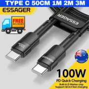 100w 1m 2m 3m 50cm 5a Type C To Type C Cable To Usb C Fast Charging Charger Cord