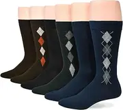 [No Nonsense] Men's Super Soft Crew Dress Socks, Assorted