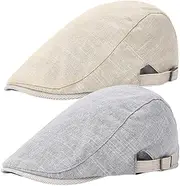 [Ztexkee] Newsboy Cap Sun Hat Berets Hat Classic Flat Cap Cabbie Hat Fall Winter Newsboy Hats Adjustable for Women Men