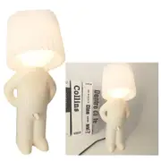 Shy Man Lamp,naughty Boy Creative Desk Lamp Funny A Little Desk Shy Man Lamp Fast-hy White
