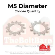 M5 A2-70 Stainless Steel External Tooth Lock Washers (Pick Quantity)