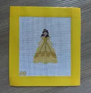 Belle “Beauty & The Beast” Disney Princess Hand Painted Needlepoint Canvas