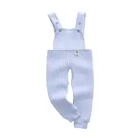 在飛比找ETMall東森購物網優惠-熱能護肚嬰兒中厚三層純棉背帶褲