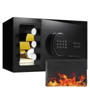 0.5 Cub Safe Box, Money Safe with Electronic Digital Keypad, Small Home Safe ...