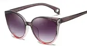[HAOMAO] Retro Cat Eye Mirror Sunglasses For Women Plastic Outdoor Gradient Sun Glasses Uv400 Anti-Reflective