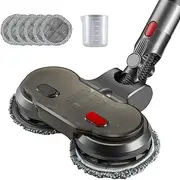 Motorised Mop Head for Dyson V7 V8 V10 V11 Vacuum Cleaners, with Washable Mop Pads, Water Cup, Wet Dry Mopping Machine