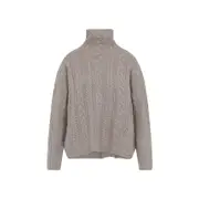[Max Mara`S] Max Mara`S-Beige Genova Wool Pullover-Donna M STAND
